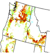 map of endsulfan use in the northwest