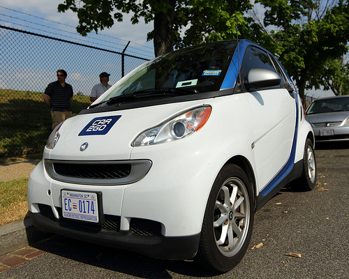 A car2go vehicle. Photo credit Mr. T in DC.