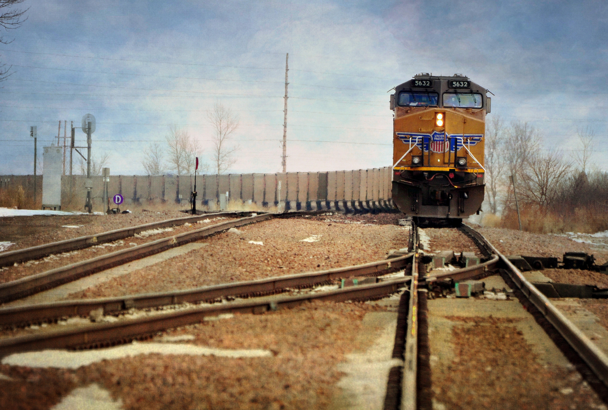 coal train in Wyoming